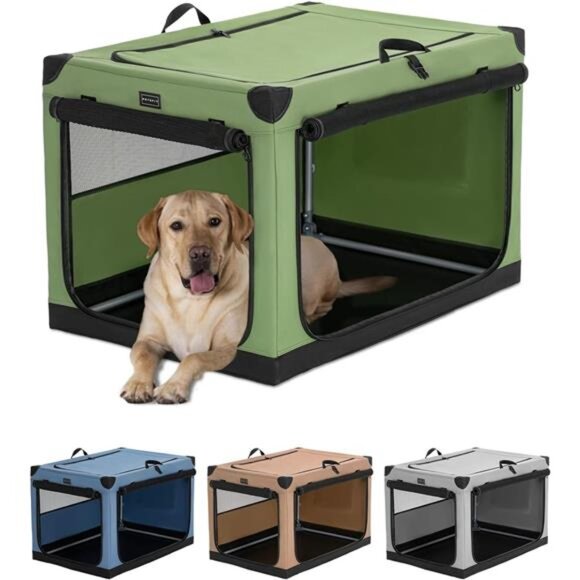 Dog Crates for Medium Dogs, 36" L x 24" W x 23" H Adjustable Fabric Cover - Picture 1 of 7